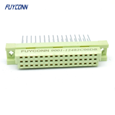15mm 48Pin DIN41612 Konektor 3 baris lurus PCB Wanita 348 DIN 41612 Konektor