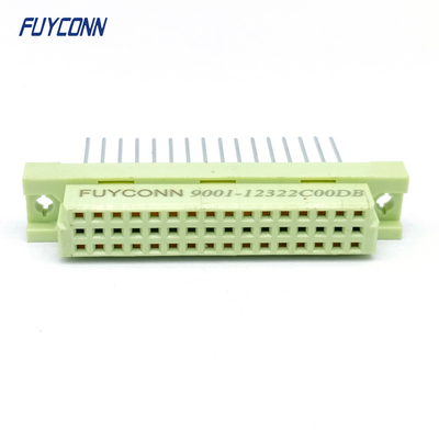 17mm 32Pin DIN41612 konektor 3 baris lurus PCB Wanita 332 DIN 41612 konektor