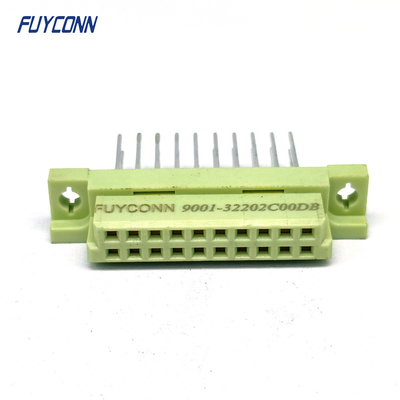 13mm DIN41612 Konektor 2 baris 20Pin Terminal Vertikal Wanita Konektor Eurocard