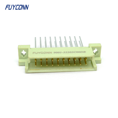 13mm Pria DIN41612 Konektor 2 baris 20Pin Terminal Vertikal Konektor Eurocard