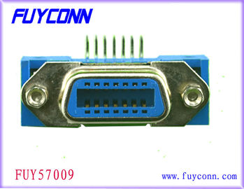 Centronic 50pin Ribbon PCB Konektor Sudut Kanan Wanita dengan Sekrup Jack Bersertifikat UL