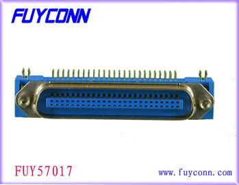 24 Pin Centronic PCB Right Angle Male Connector dengan kunci papan