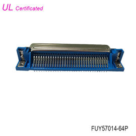 Pria 64 Pin Konektor Centronics 32paris Konektor Papan PCB Sudut Kanan