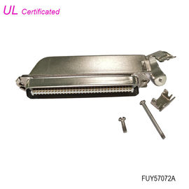 32 pasang 64 Pin Konektor Centronics Konektor IDC Crimping Pria dengan perumahan logam 45 derajat