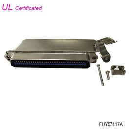 Amphenol Male 64 Pin Centronics Connector 32 pasang IDC Crimping Connector dengan Metal Hood
