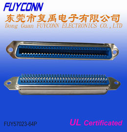 64 Pin Konektor Centronics Wanita 32 pasang Jenis Solder