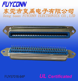 Papan PCB Lurus Perempuan Centronics 64 Pin Connector DIP Type