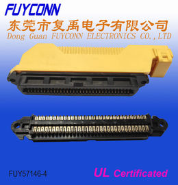 Champ 64 Pin Centronics IDC Female Connectors dengan housing plastik sudut kanan