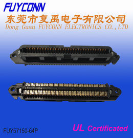 Receptacle 64 Pin Centronics Connector Wanita 32pairs IDC Crimping Connector