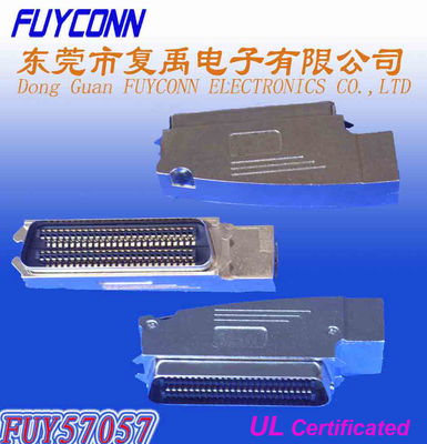 957 Konektor Centronics 100 Pin Dengan Penutup Seng Masuk Kabel Samping