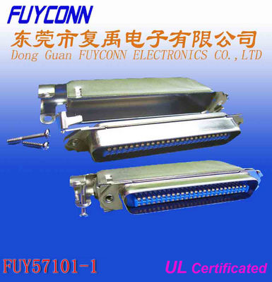 Konektor Kabel Pita Centronic Solder DDK 50 Pin Dengan Penutup Logam
