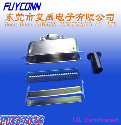 24 Pin Solder Centronic Ribbon male Plug Connector Jenis Mudah dan Lembut dengan Matel Cover