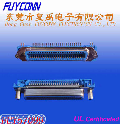 14 24 36 50Pin Centronic Champ PCB DIP Jenis Sudut Kanan Konektor perempuan terbalik dengan kunci papan