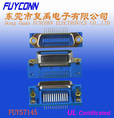 Centronic 24 Pin Male Right Angel konektor PCB Bersertifikat UL
