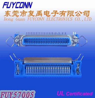 14 Pin Centronic PCB R / A Female Connector dengan Bail Clips 2.16mm pitch