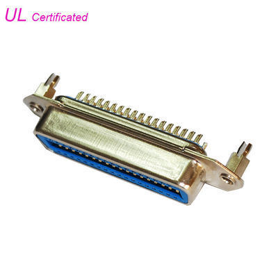 50 Pin Centronic Champe Solder Female Ribbon Connector Dengan kunci Papan