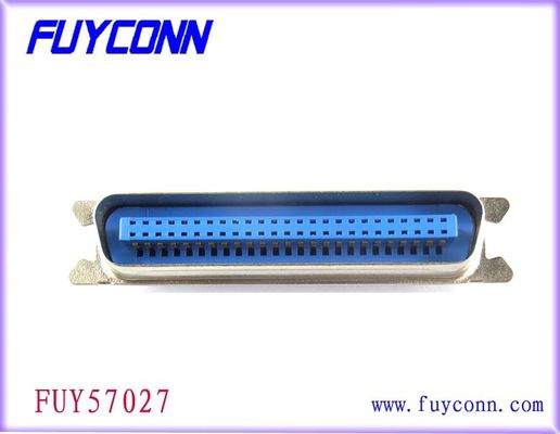 2.16mm Konektor kabel datar garis tengah Male Solder Type Contact 14 24 36 50pin