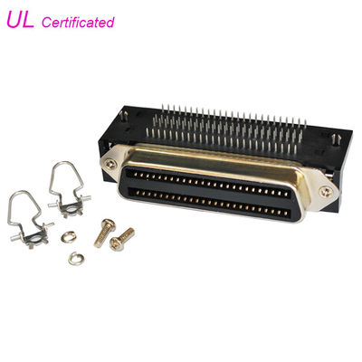 Amphenol 957 100Pin Centronic Female Connector PCB Sudut Kanan 2.16mm pitch untuk Papan PCB