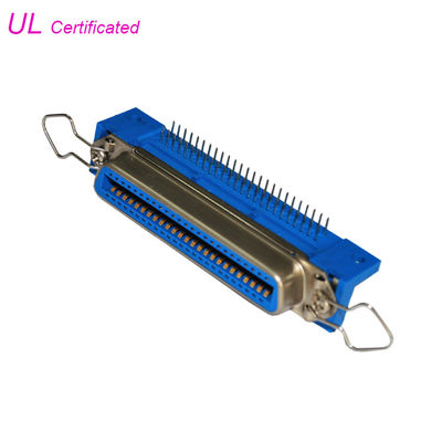 14 24 36 50 Pin Konektor Centronic PCB Sudut Kanan Wanita dengan klip jaminan