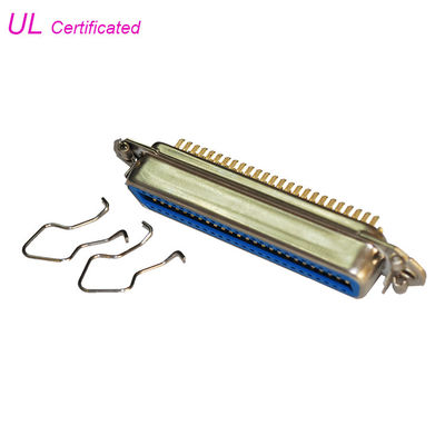 50 36 24 14 Pin Konektor Wanita Solder Sentronis dengan Pegas Latch Bersertifikat UL
