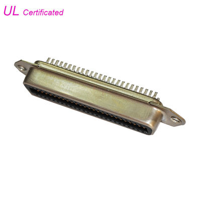 14 24 36 50Pin DDK Centronic Easy Type Solder Receptacle Connector tipe wanita Bersertifikat UL
