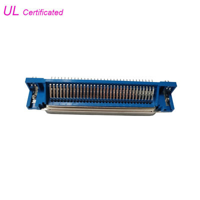 Konektor PCB Sudut Kanan 64 Pin, Konektor Centronic Champ R / A Male dengan Boardlocks