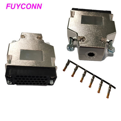 Perumahan Plastik 180 Derajat V.35 Konektor Router Jenis Crimping Pria