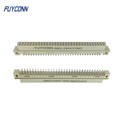 Konektor DIN 41612 Wanita 2 Baris 64 Pin Konektor kartu Euro Sudut Kanan