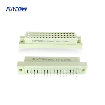Konektor Euro Wanita PCB Terminal Lurus Konektor DIN 41612