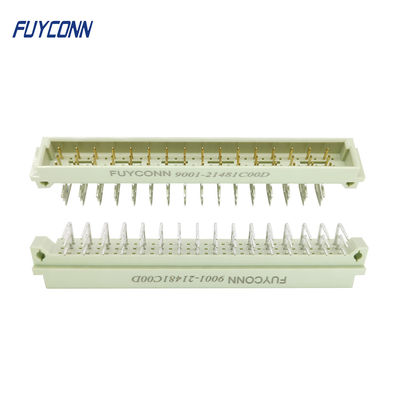 Konektor DIN 41612 PCB Pria 5.08mm Pitch 48 Pin Konektor Euro