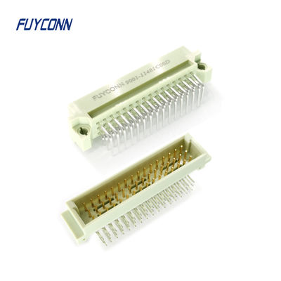 3 Baris Konektor Eurocard 16P 32P 48P Tipe Pria Konektor PCB DIN41612 Sudut Kanan