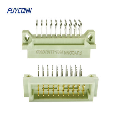 3 Baris Konektor Euro R / A PCB 3 * 10pin 20pin 30pin Konektor Eropa Pria