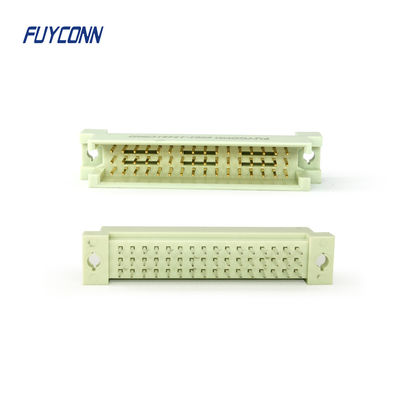 Konektor DIN41612 Pria 3 baris 3 * 16 32pin 48pin Vertikal PCB Eurocard Connector