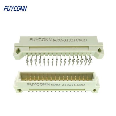 232 Eurocard Konektor Sudut Kanan PCB Pria 2*16P 32pin 2 Baris DIN 41612 Konektor W/2.54mm