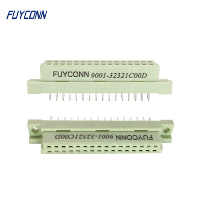 2 Baris Konektor Eurocard 8 16 32 Pin PCB Lurus 2x16P 32pin Konektor DIN 41612 Perempuan