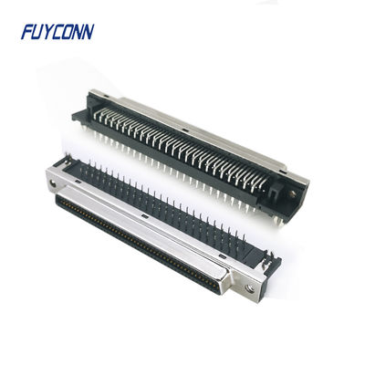 Konektor SCSI Perempuan Sudut Kanan PCB 20pin 36pin 68pin 100pin Konektor SCSI