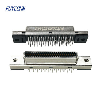 Konektor PCB Vertikal Wanita SCSI, Konektor SCSI 14P 26P 50P