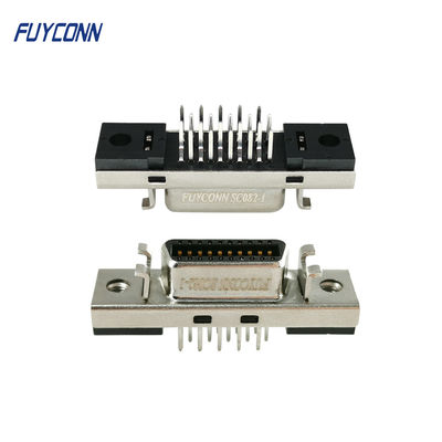 Konektor SCSI 20pin 180 Derajat PCB Lurus Mount Konektor Servo Wanita