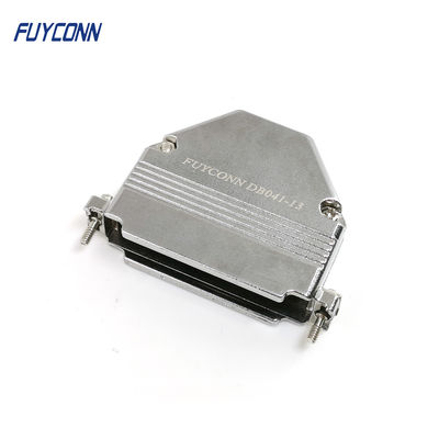 ISO9001 Metal Backshell Zinc D Sub Cover Untuk 37P D Sub Connector