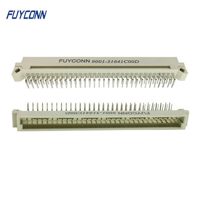 64Pin DIN 41612 Connector 2 Baris Sudut Kanan PCB male Plug Euro Connector