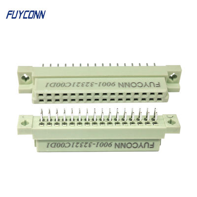 Tipe Mudah 2 baris 32P Vertikal Perempuan Eropa soket DIN 41612 konektor 2.54mm pitch