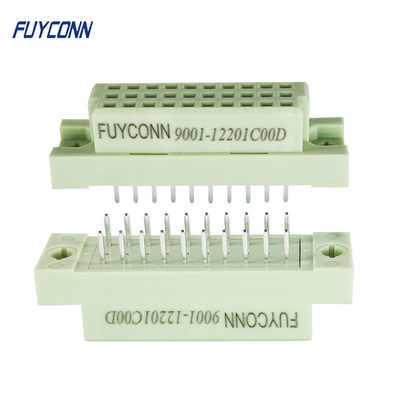 3 baris 20 Pin Lurus PCB DIN 41612 Wadah Konektor Soket Eropa 2.54mm pitch