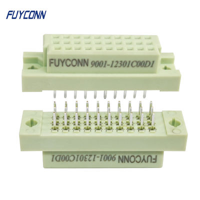PCB Vertikal DIN41612 Perempuan 3 Baris 30P Konektor Soket Eropa