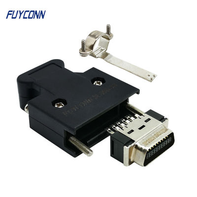 Konektor Servo 20 Pin Mini Solder Type SCSI Connector W/ Sekrup Samping Penutup Debu Plastik
