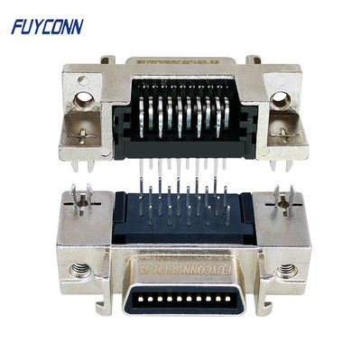 20 Pin SCSI Connector Female Socket Connector dengan Zinc Alloy Shell