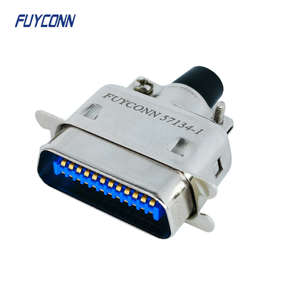 Konektor DDK 57-30240 Male Centronics 24 Pin Ribbon Connector Dengan Tudung Logam
