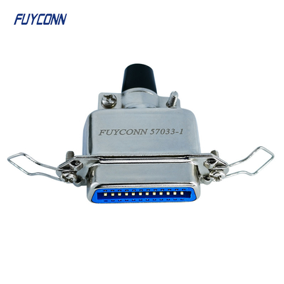 57-60240 Konektor 24 Pin Top Cable Entry Female Solder Cup Konektor DDK Dengan Tudung Logam