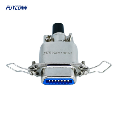 57-60140 Konektor Entri Kabel Atas DDK Female Solder Cup Centronics 14 Pin Connector