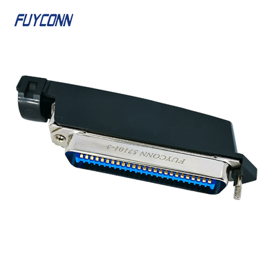 Plastik Hood Solder Cup Centronics 50 Pin Connector Dengan L Shape Cover