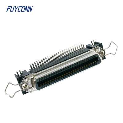57 CN50 50 Pin Female Centronics Konektor DDK PCB Sudut Kanan